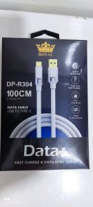 کابل USB به Type-C دیتا پلاس مدل DP-R304 12 کابل USB به Type-C دیتا پلاس مدل DP-R304 | کابل تخت شارژ سریع با کانکتور فلزی و دوام بالا