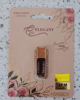 فروشگاه 19بای 28 فلش ۶۴ گیگ فلش ۶۴ گیگ ایکس انرژی مدل Elegant | USB 3.1 پرسرعت و مقاوم Elegant با رابط USB 3.1