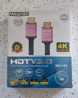 نمای جلوی بستهبندی کابل HDMI ماچر مدل MR186